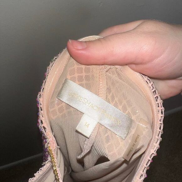 LoveShackFancy Calvert Crystal-Embellished Maxi Dress Off-White Size 14 Plus - Picture 6 of 11